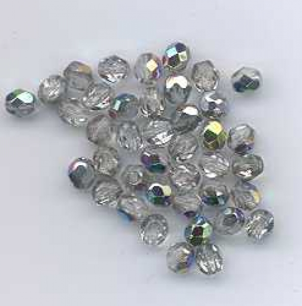 Facettenperlen firepolish, crystal-vitral